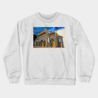 Morocco. Fes. Gates of the Royal Palace. Crewneck Sweatshirt